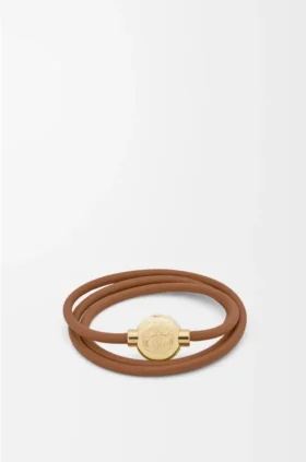 Pulseira «Pebble» em pele de bezerro