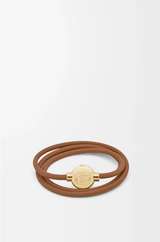 Pulseira «Pebble» em pele de bezerro Pulseira «Pebble» em pele de bezerro