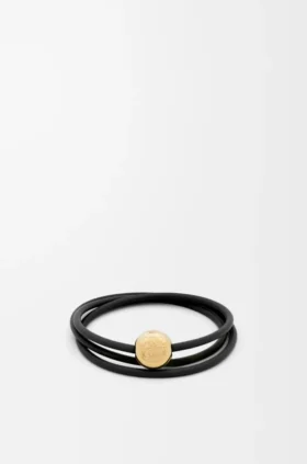 Pulseira «Pebble» em pele de bezerro