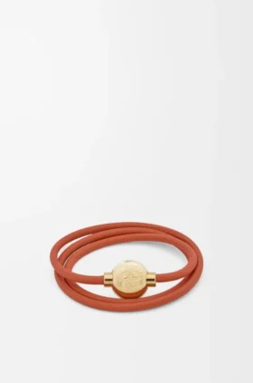 Pulseira «Pebble» em pele de bezerro