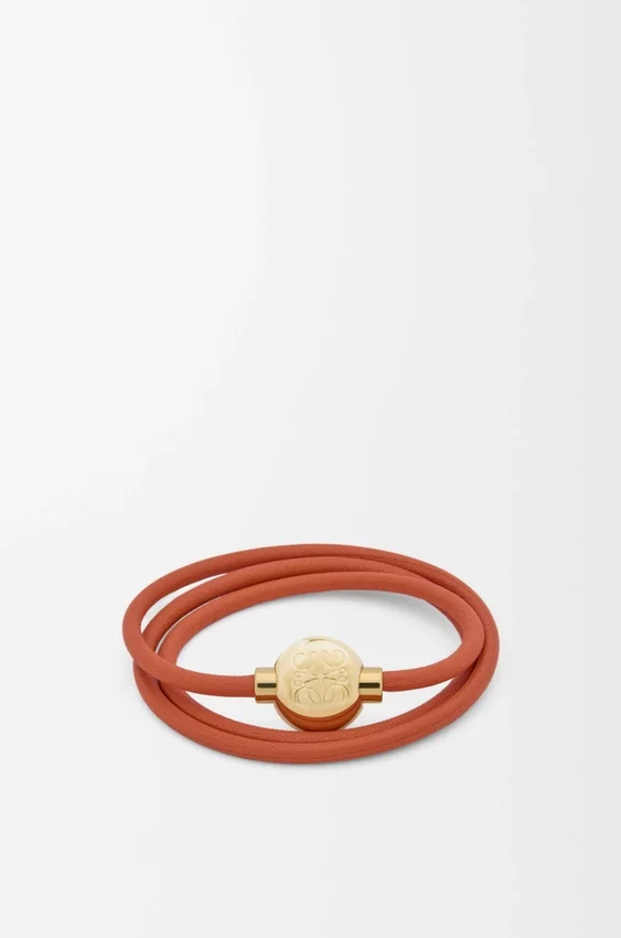 Pulseira «Pebble» em pele de bezerro Pulseira «Pebble» em pele de bezerro