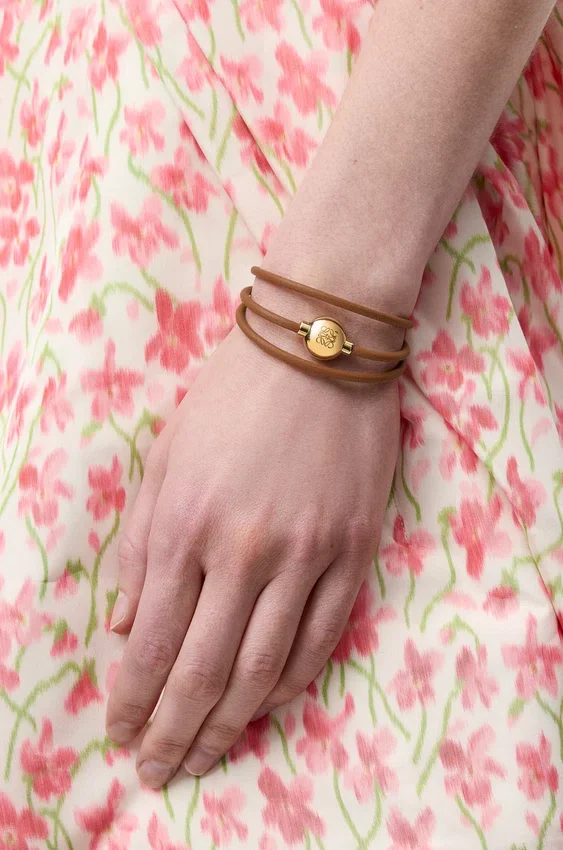 Pulseira «Pebble» em pele de bezerro Pulseira «Pebble» em pele de bezerro