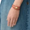 Pulseira «Pebble» em pele de bezerro Pulseira «Pebble» em pele de bezerro