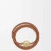 Pulseira «Pebble» em pele de bezerro Pulseira «Pebble» em pele de bezerro