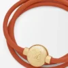 Pulseira «Pebble» em pele de bezerro Pulseira «Pebble» em pele de bezerro