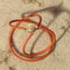 Pulseira «Pebble» em pele de bezerro Pulseira «Pebble» em pele de bezerro