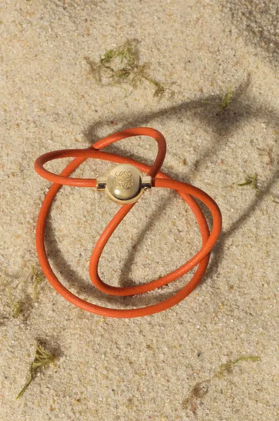 Pulseira «Pebble» em pele de bezerro Pulseira «Pebble» em pele de bezerro