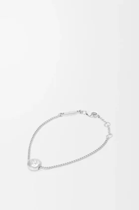 Pulseira «Pebble» em prata de lei