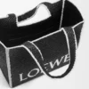 Saco grande Loewe Font Tote em ráfia Saco grande Loewe Font Tote em ráfia