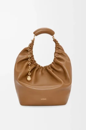 Saco «Squeeze» médio em pele de borrego napa suave