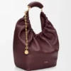 Saco «Squeeze» médio em pele de borrego napa suave Saco «Squeeze» médio em pele de borrego napa suave