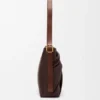 Saco tote drapeado em pele de borrego napa suave Saco tote drapeado em pele de borrego napa suave