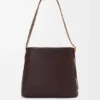 Saco tote drapeado em pele de borrego napa suave Saco tote drapeado em pele de borrego napa suave