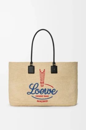Saco tote Verano XL em ráfia
