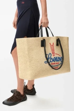 Saco tote Verano XL em ráfia