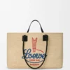 Saco tote Verano XL em ráfia Saco tote Verano XL em ráfia