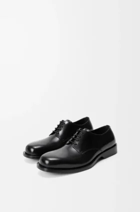 Sapatos Derby «Bobine» em pele de bezerro escovada