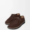 Sapatos Faro com atacadores em pele de bezerro camurçada Sapatos Faro com atacadores em pele de bezerro camurçada