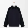Sobrecamisa híbrida em algodão e lã Sobrecamisa híbrida em algodão e lã