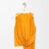 Top drapeado em viscose Top drapeado em viscose
