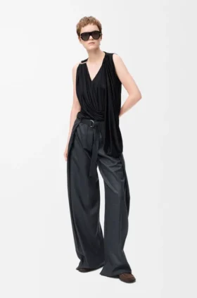 Top drapeado em viscose Top drapeado em viscose