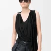 Top drapeado em viscose Top drapeado em viscose
