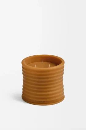 Vela de cera de abelha média em bronze