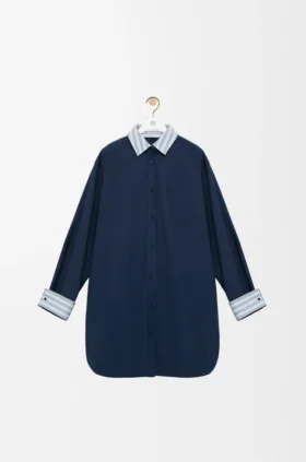 Vestido-camisas em algodão