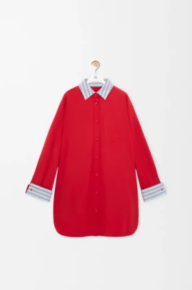 Vestido-camisas em algodão
