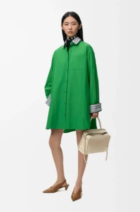 Vestido-camisas em algodão