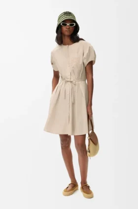 Vestido-camisas em algodão