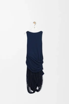 Vestido decorado em viscose
