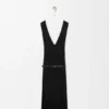 Vestido drapeado em viscose Vestido drapeado em viscose