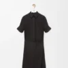 Vestido em algodão e seda Vestido em algodão e seda