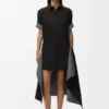 Vestido em algodão e seda Vestido em algodão e seda
