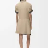 Vestido em algodão e seda Vestido em algodão e seda
