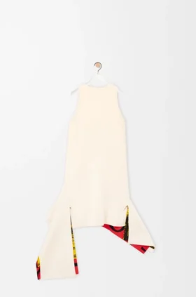 Vestido em mistura de viscose