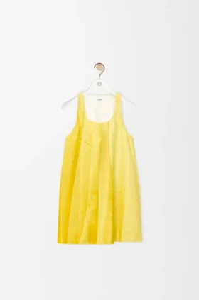 Vestido em pele de borrego napa