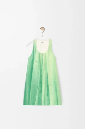 Vestido em pele de borrego napa