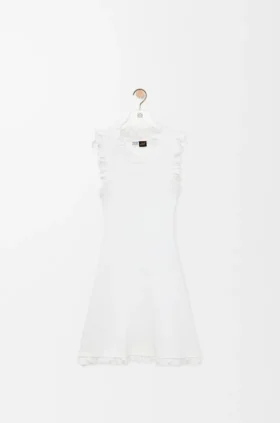 Vestido sem mangas em algodão elástico