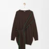 Vestido tipo lenço em lã Vestido tipo lenço em lã